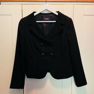 Black Hobbs Crop 100% Wool Jacket Size 14 (UK)